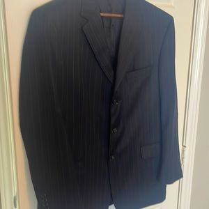 Jos A Bank “Mitchell” navy pinstripe blazer 44R 100% wool
